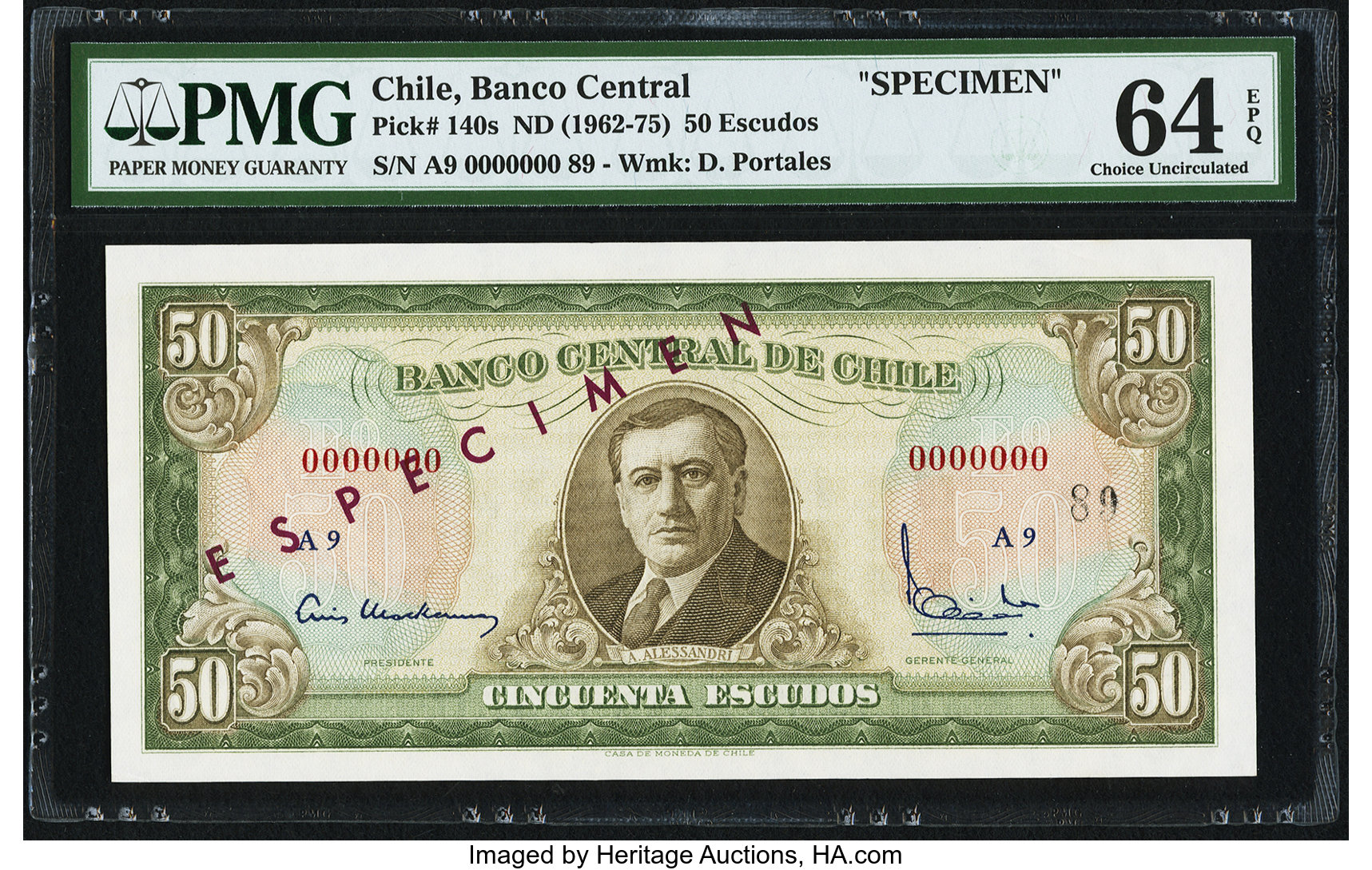 image for: Chile  50 escudos(B275as)