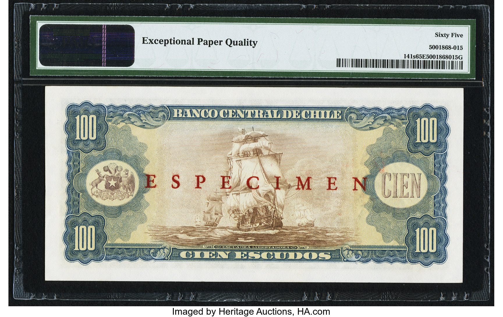 image for: Chile  100 escudos(B276b1)