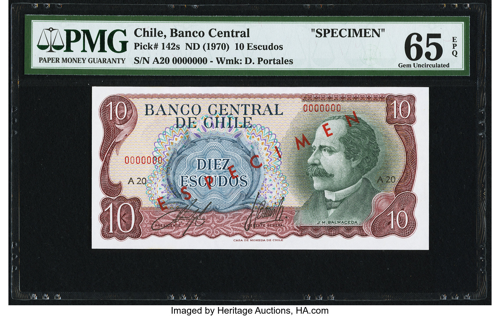 image for: Chile  10 escudos(B278a)