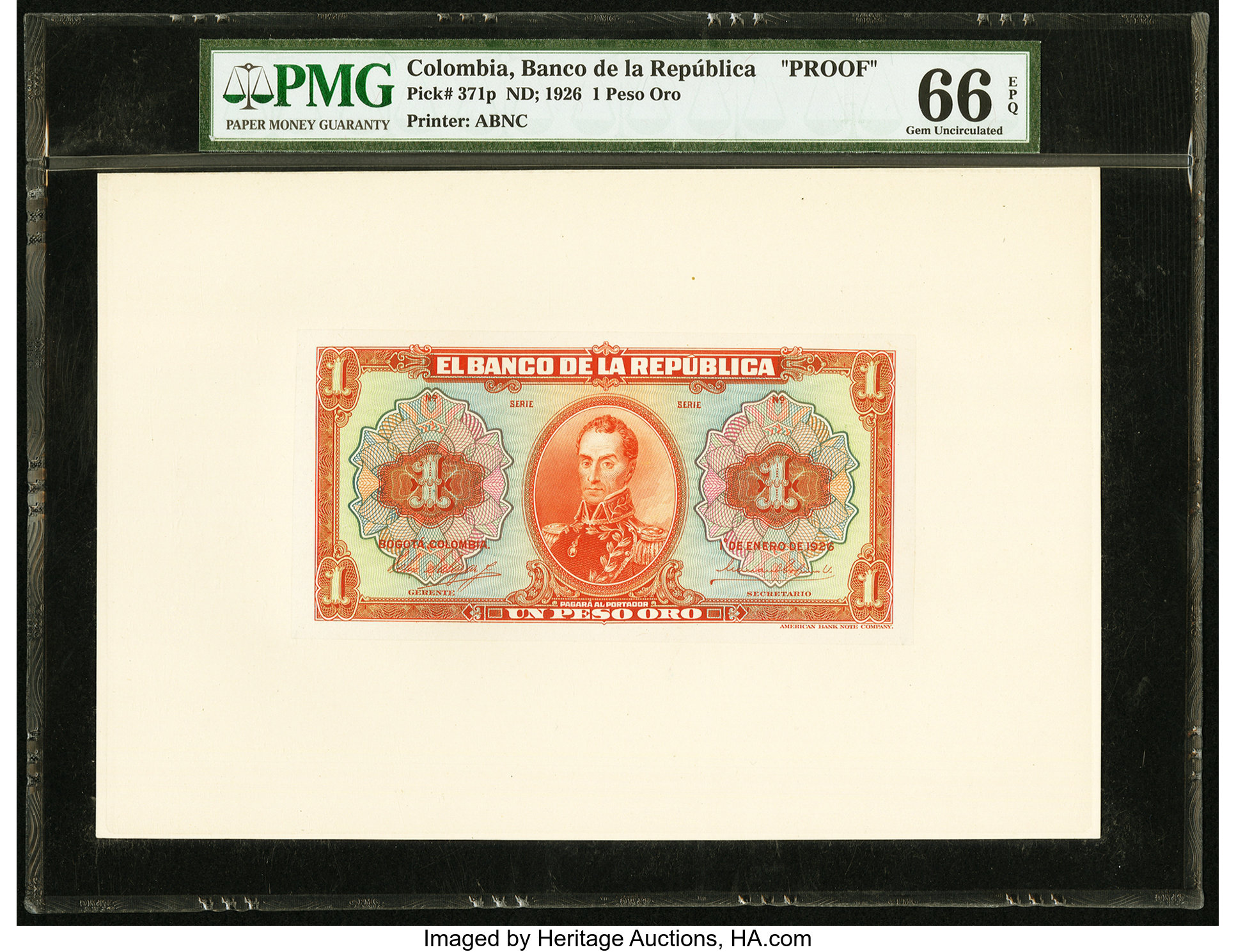 image for: Colombia  1 peso oro(B912as1)