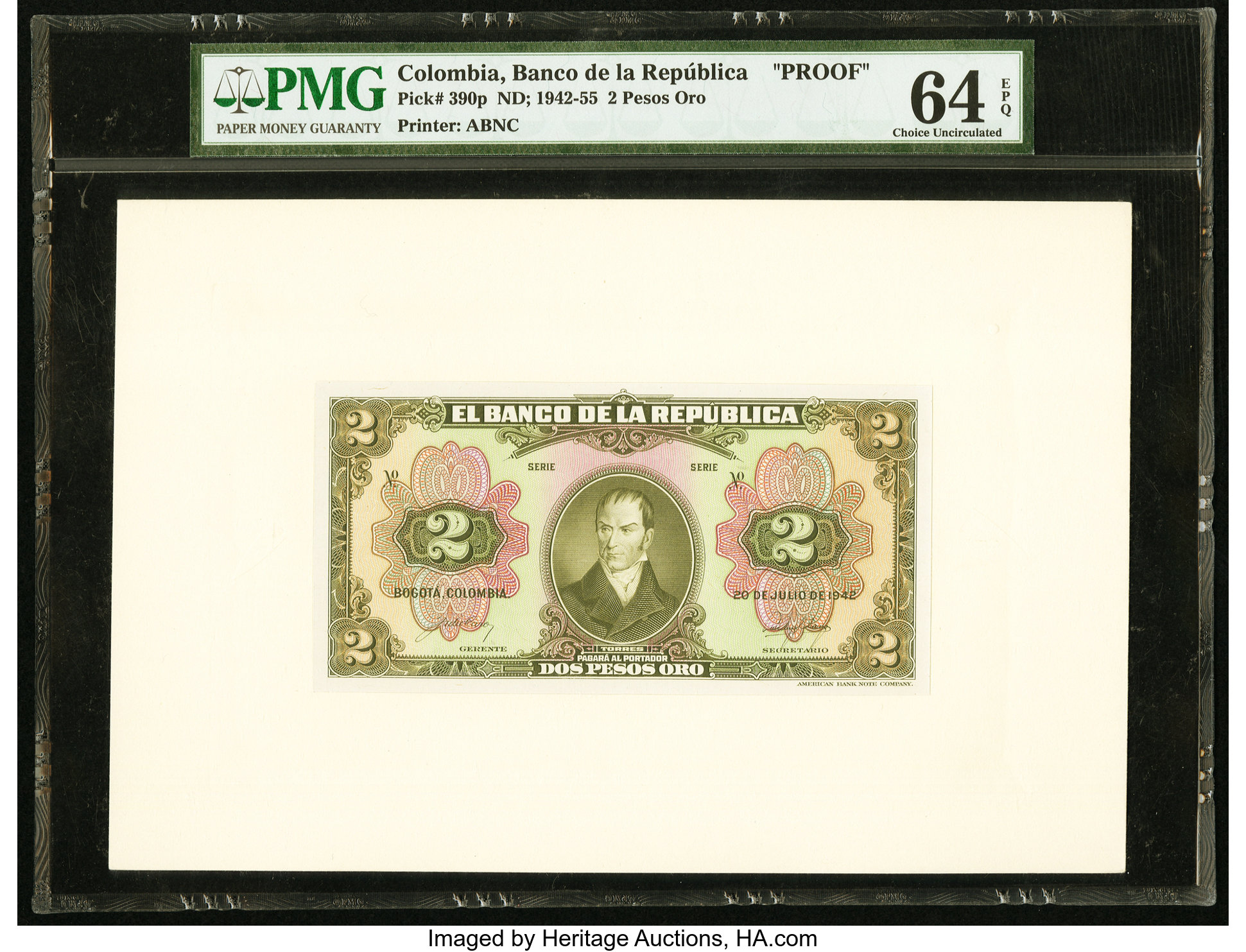 image for: Colombia  2 pesos oro(B923es1)
