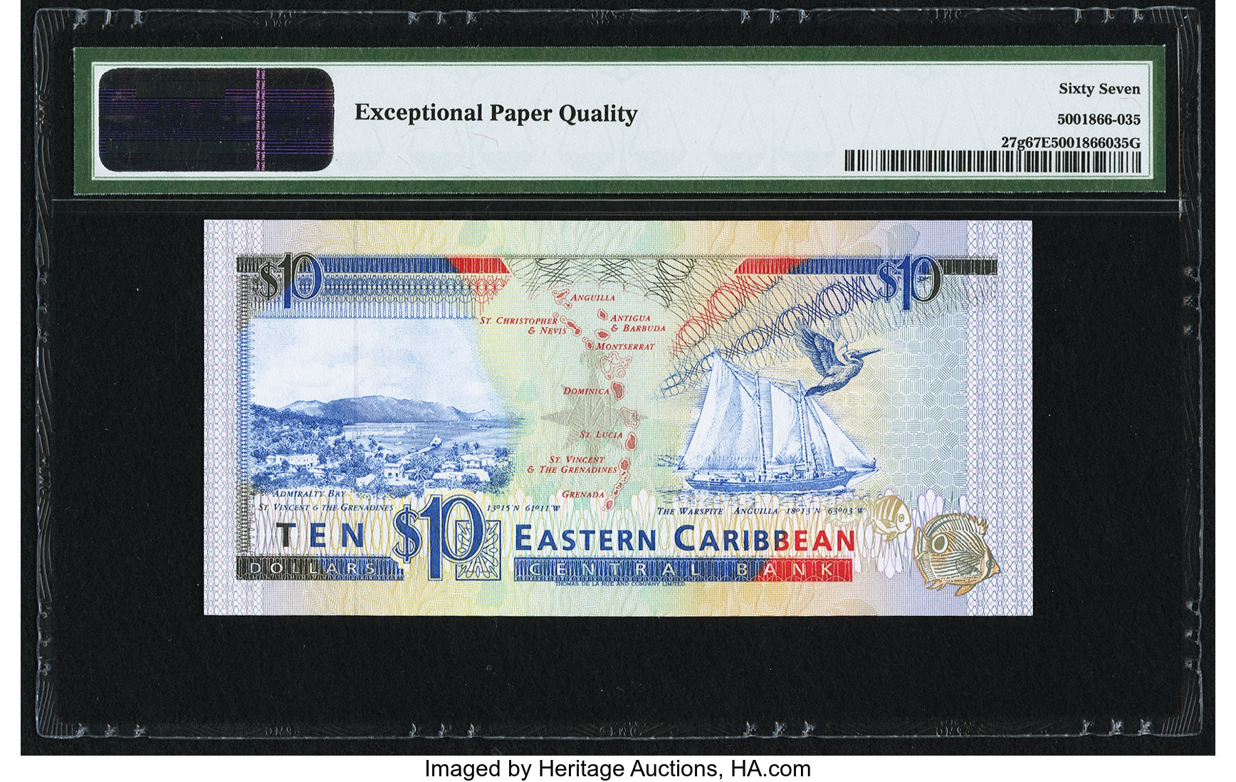 image for: East Caribbean States  10 dollars (B211m)