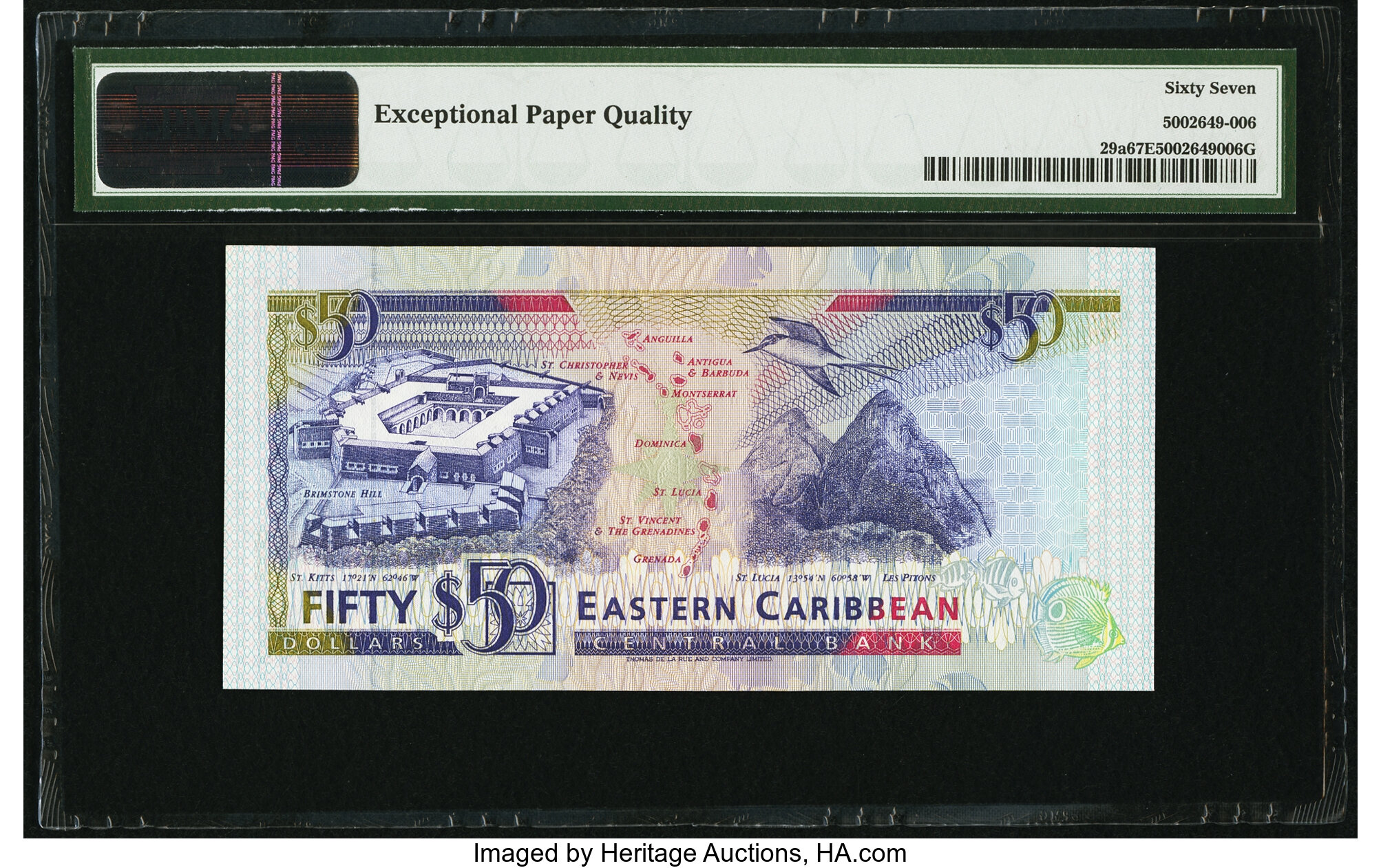 image for: East Caribbean States  50 dollars (B213a)