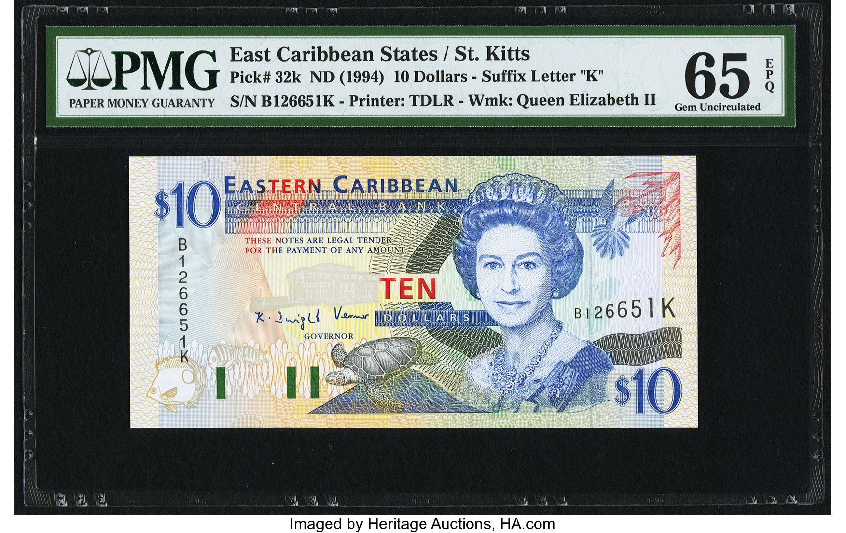 image for: East Caribbean States  10 dollars (B216l)