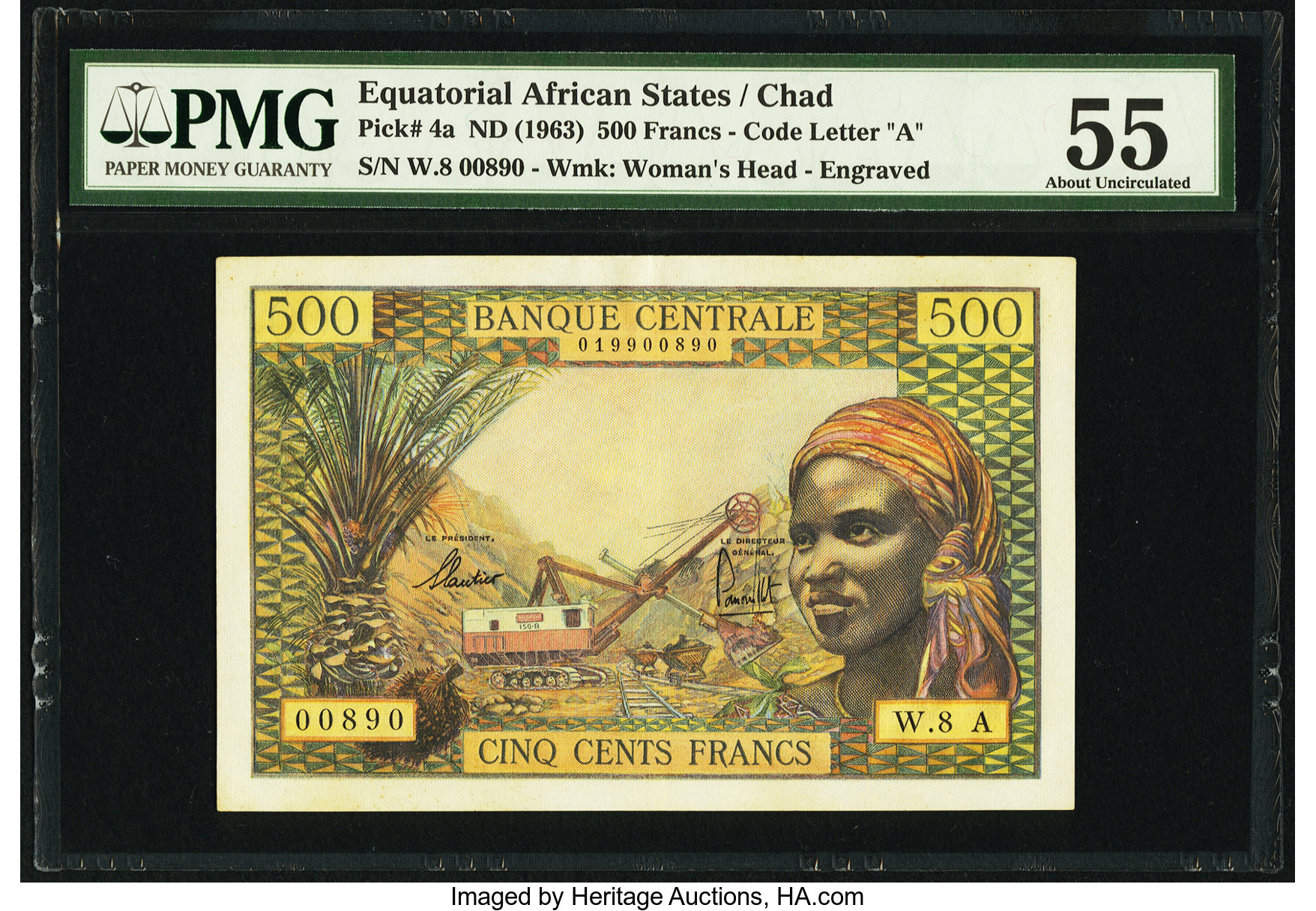 image for: Equatorial African States  500 francs(B202c)