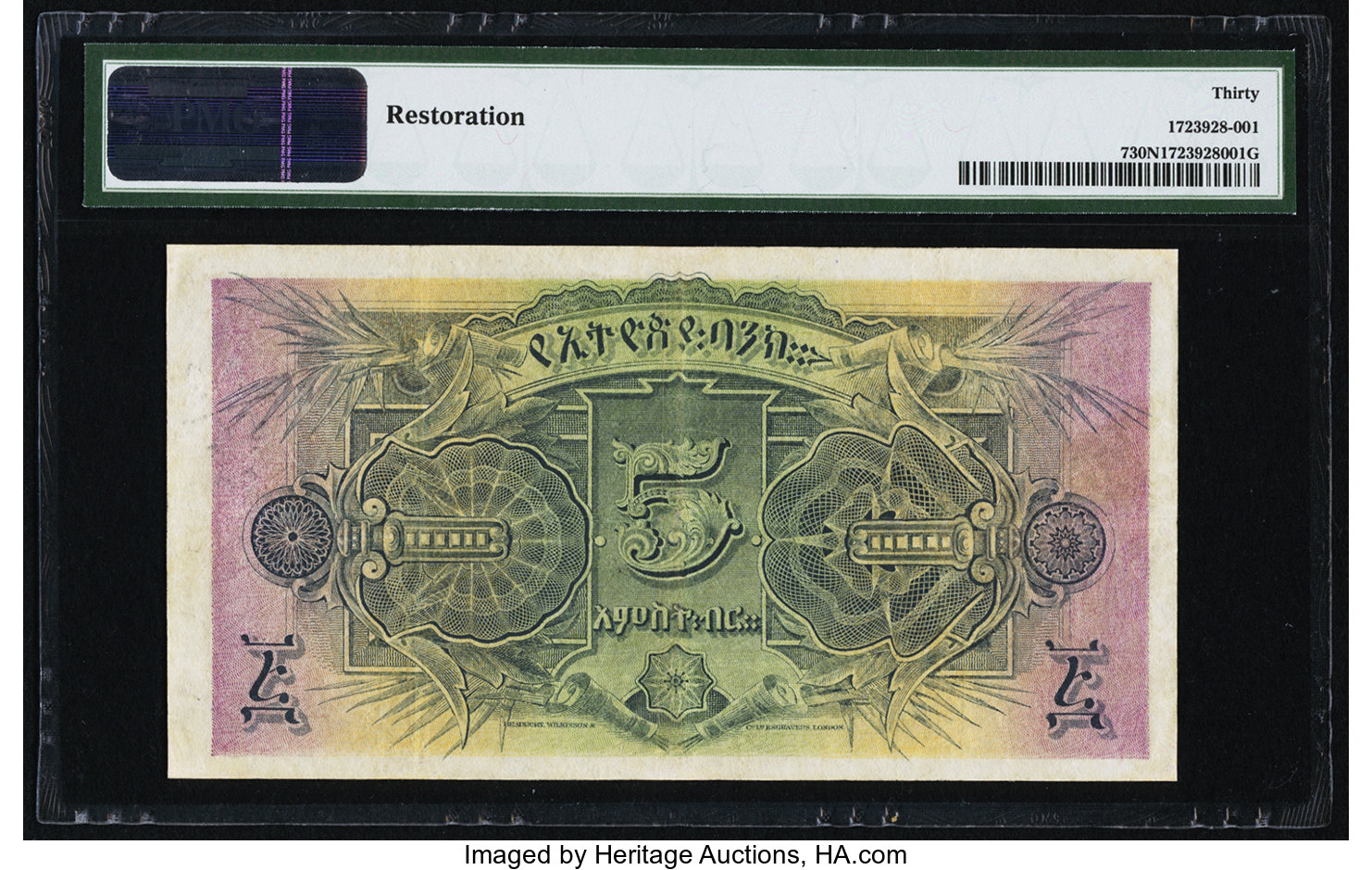 image for: Ethiopia  5 thalers(B102as)