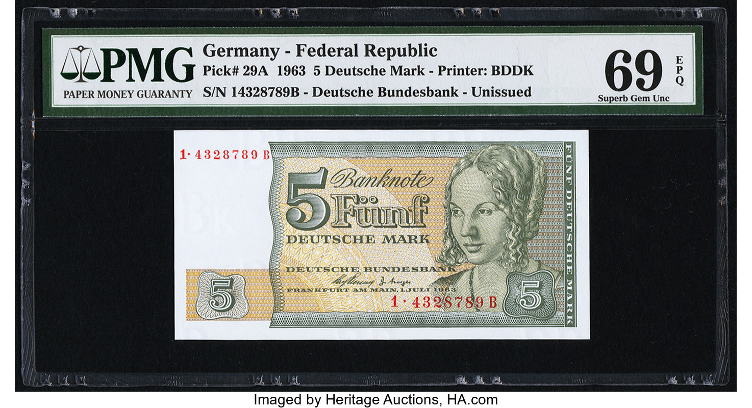 image for: Germany, Federal Republic of  5 deutsche mark(B212a)