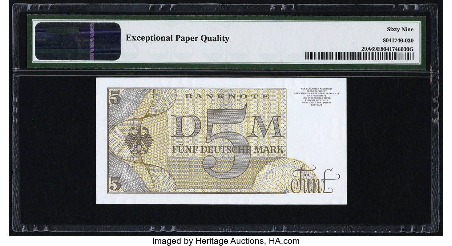 image for: Germany, Federal Republic of  5 deutsche mark(B212a)