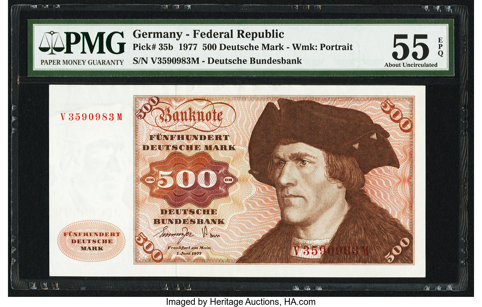 image for: Germany, Federal Republic of  500 deutsche mark (B206d)