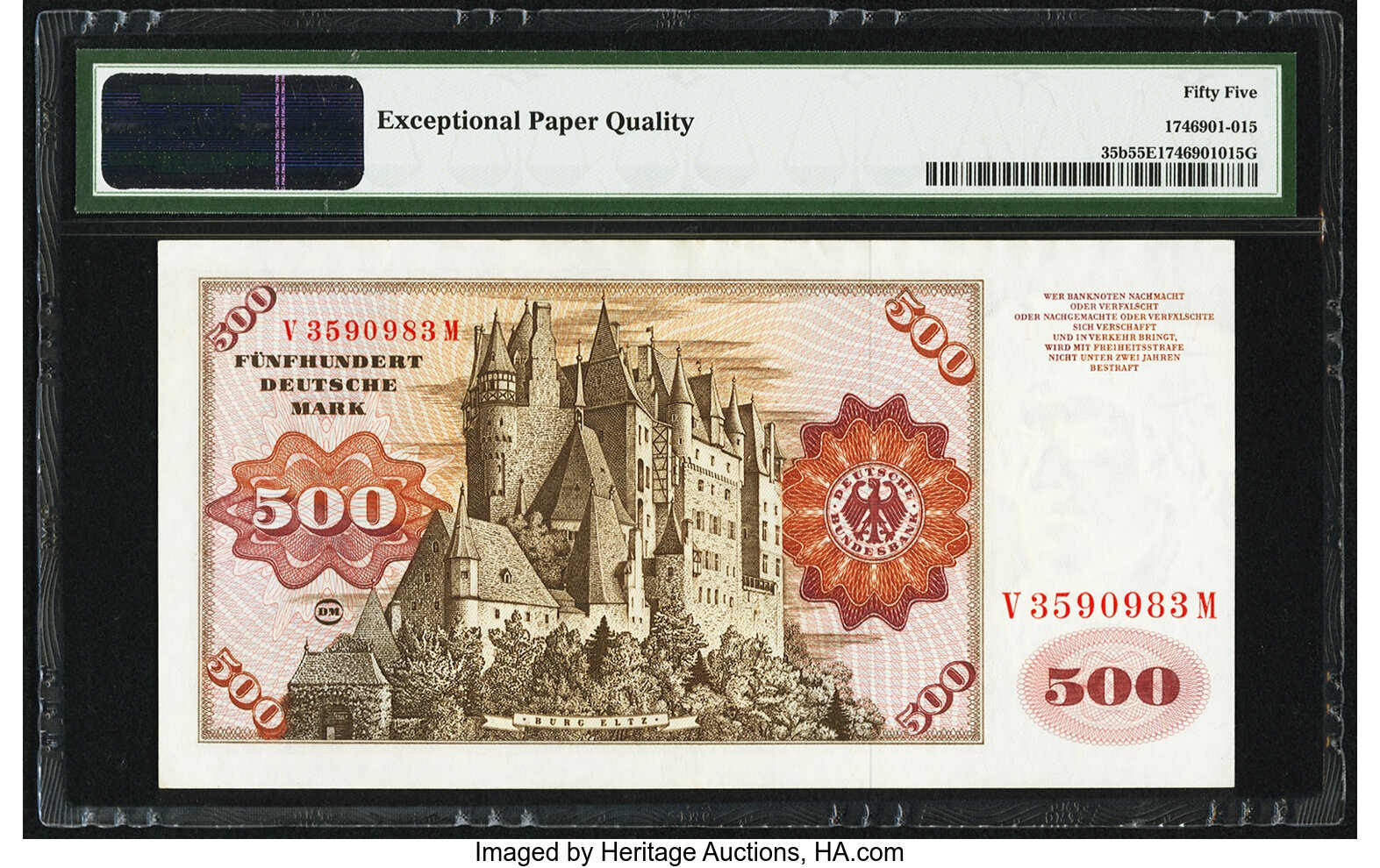 image for: Germany, Federal Republic of  500 deutsche mark (B206b)