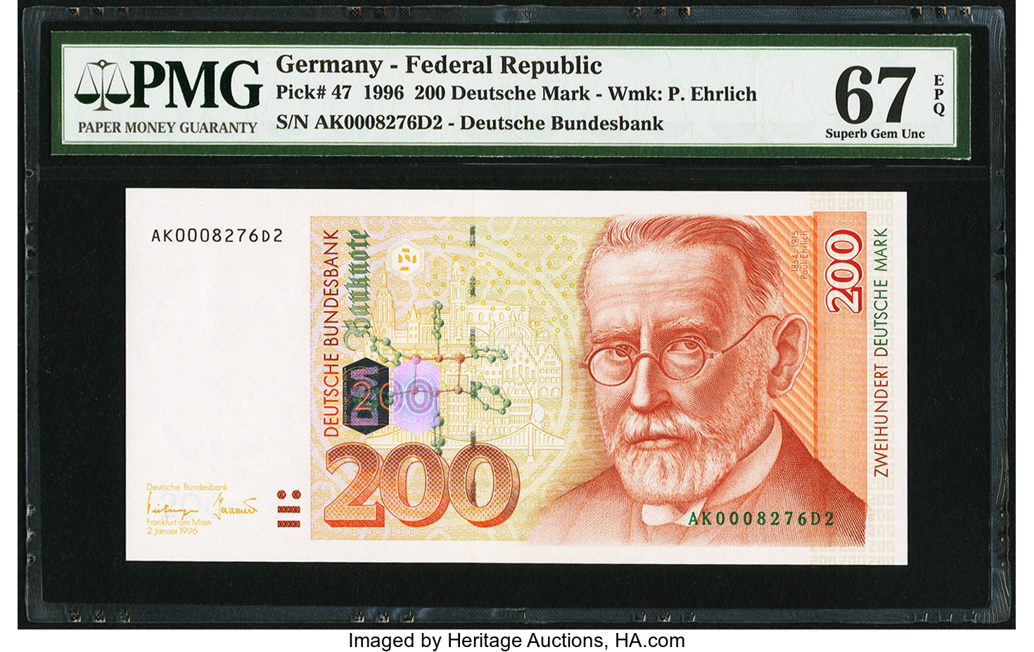 image for: Germany, Federal Republic of  200 deutsche mark (B232a)