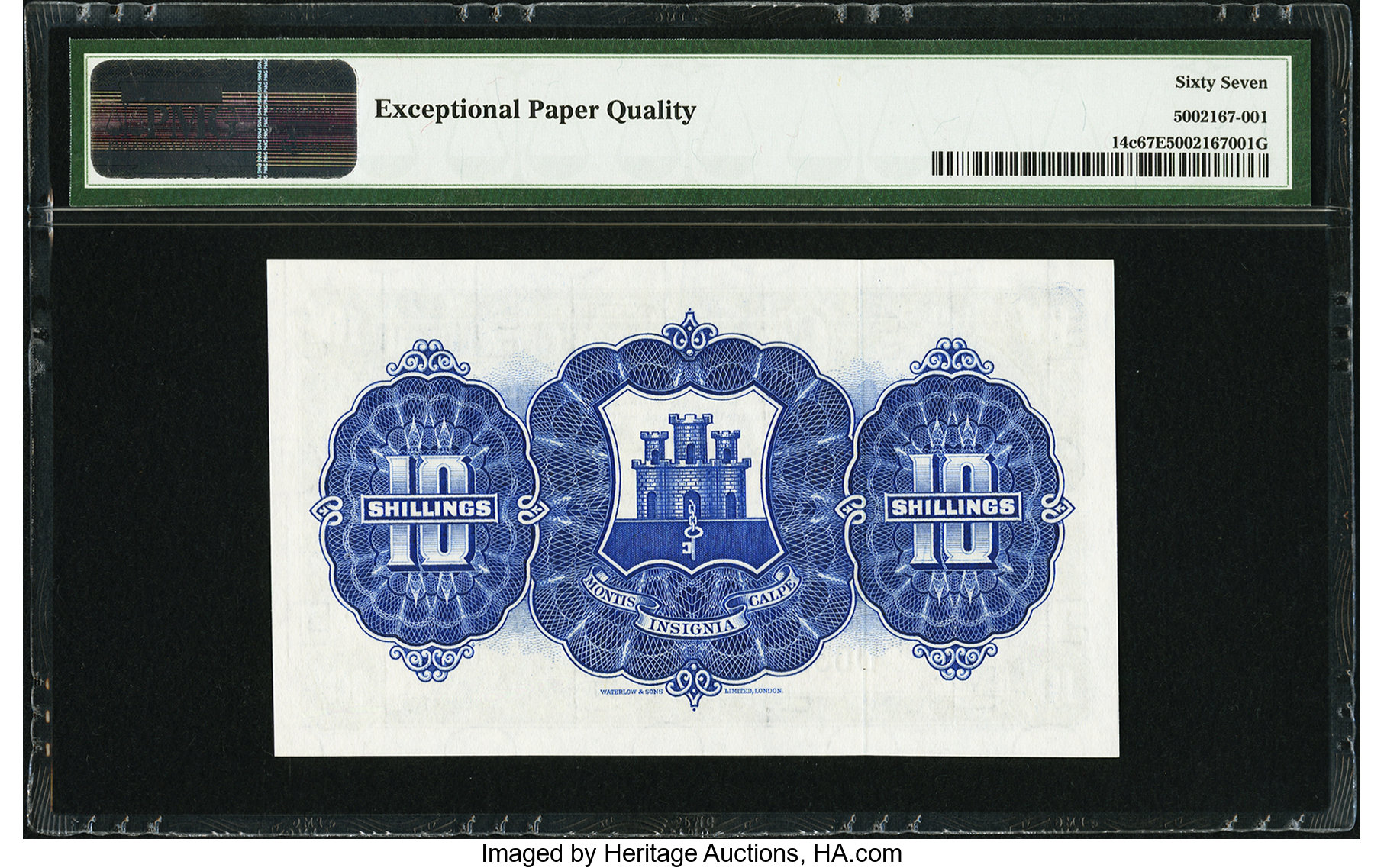 image for: Gibraltar  10 shillings (B112d)