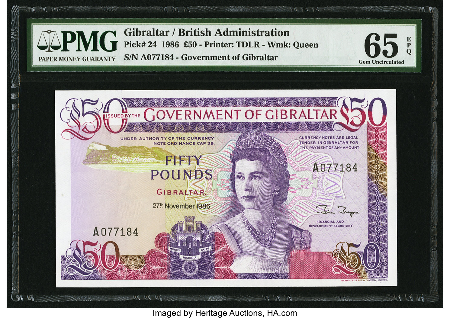 image for: Gibraltar  50 pounds (B122as)