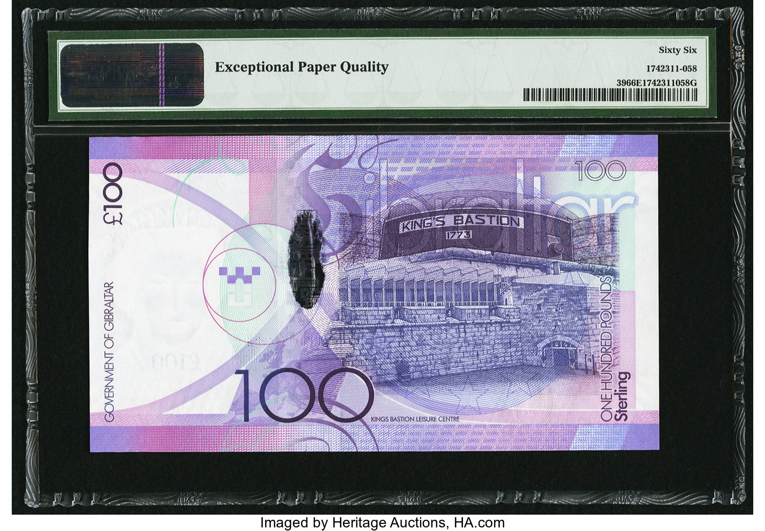 image for: Gibraltar  100 pounds (B134as2)