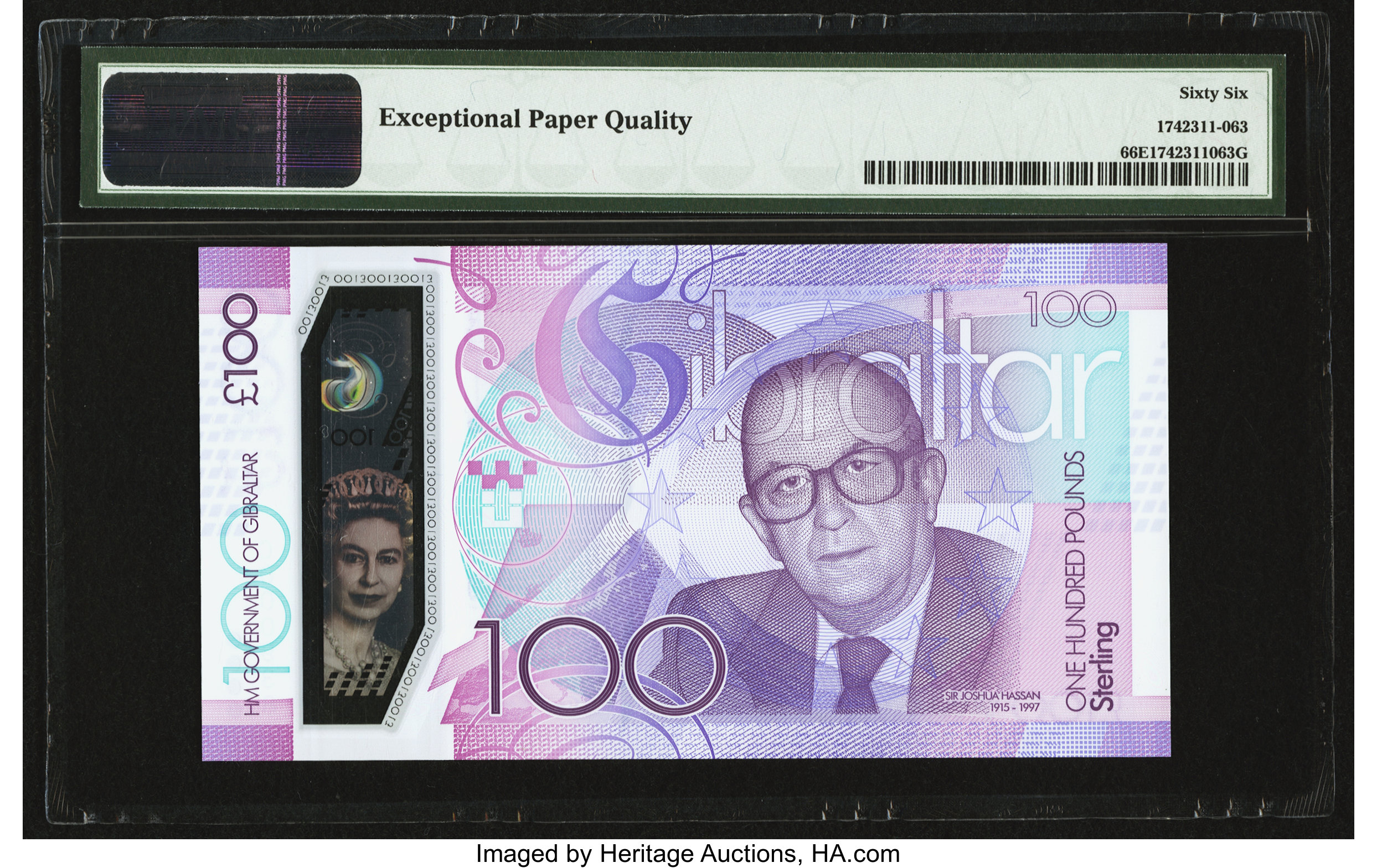 image for: Gibraltar  100 pounds (B135az)