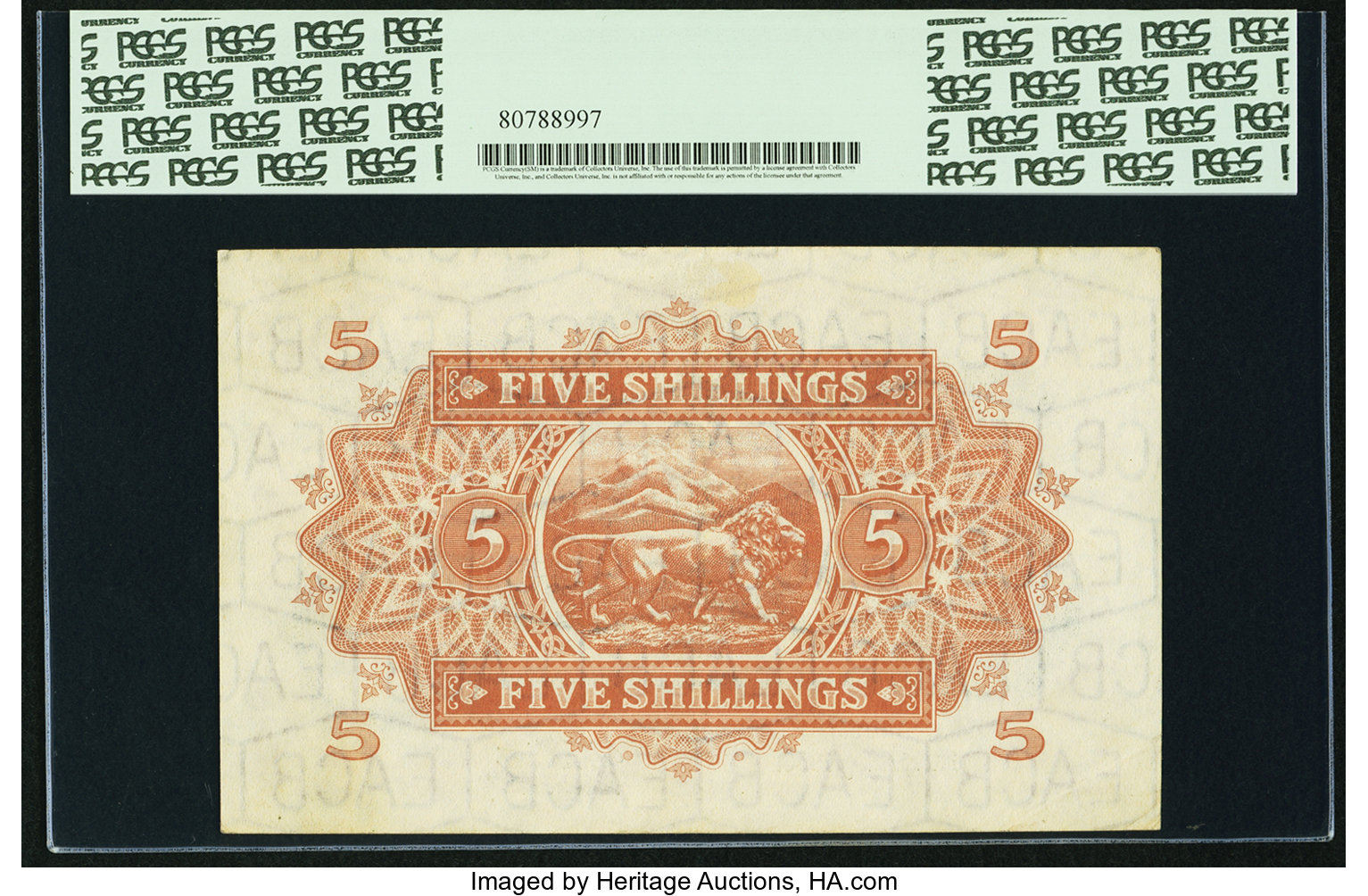 image for: East Africa  5 shillings(B223c)