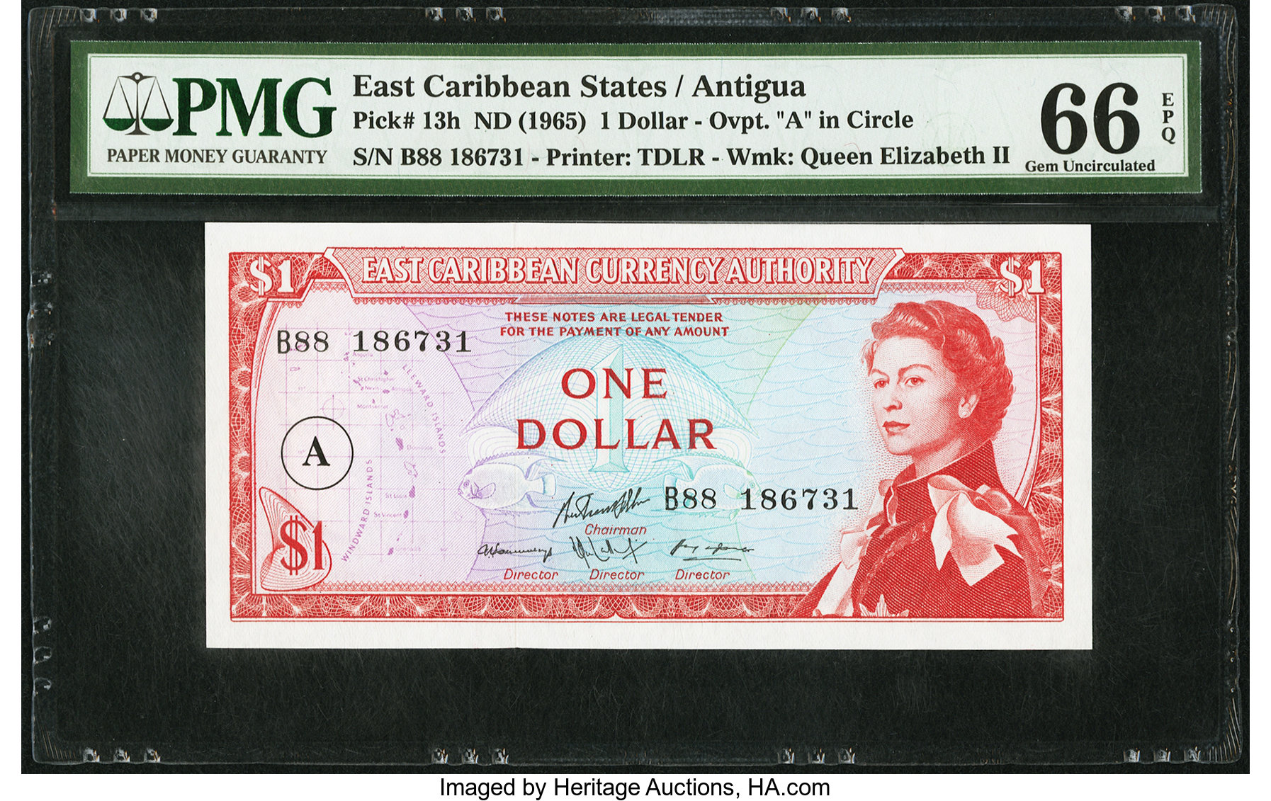 image for: East Caribbean States  1 dollar (B101cas)