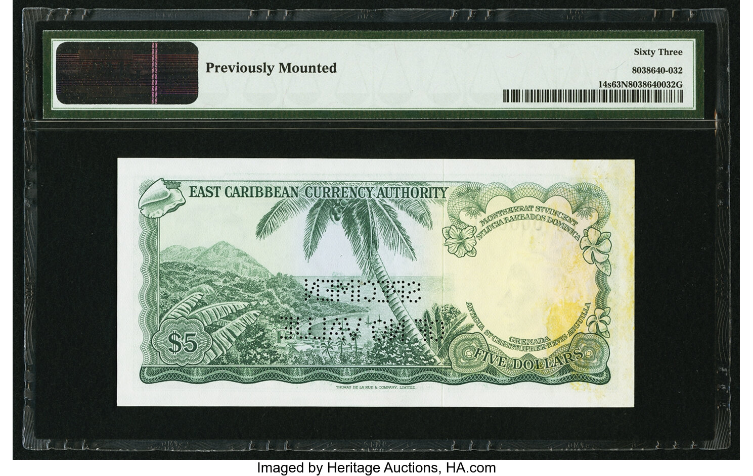 image for: East Caribbean States  5 dollars (B102c10)