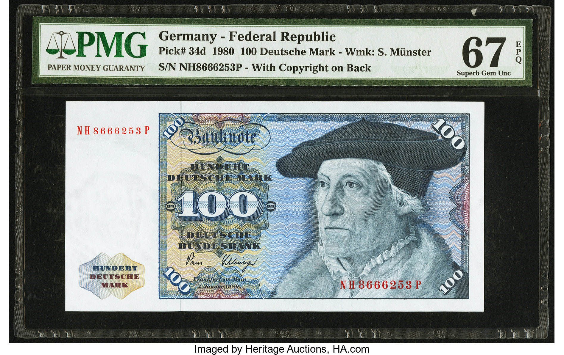 image for: Germany, Federal Republic of  100 deutsche mark (B205f)