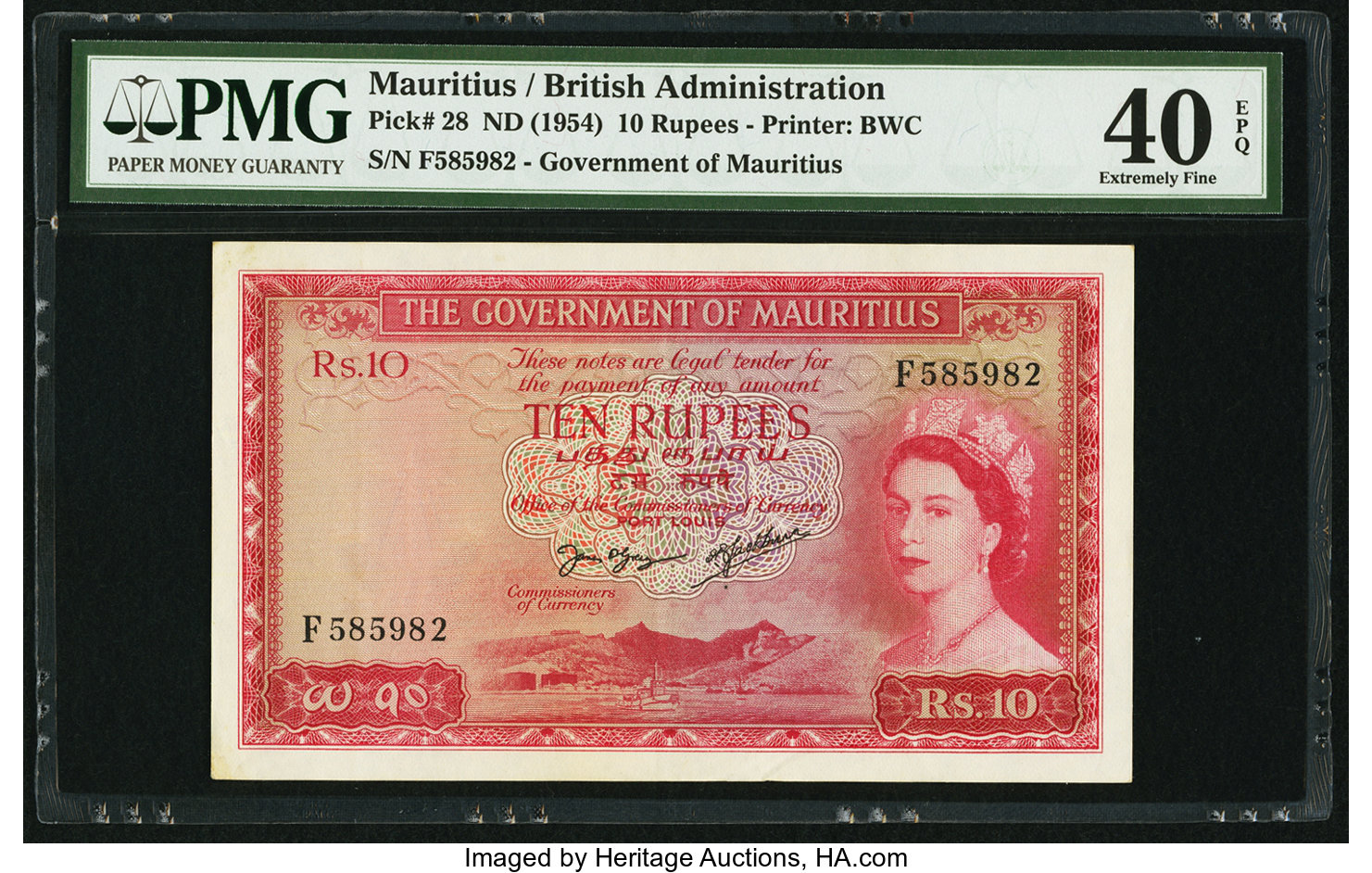 image for: Mauritius  10 rupees (B325b)