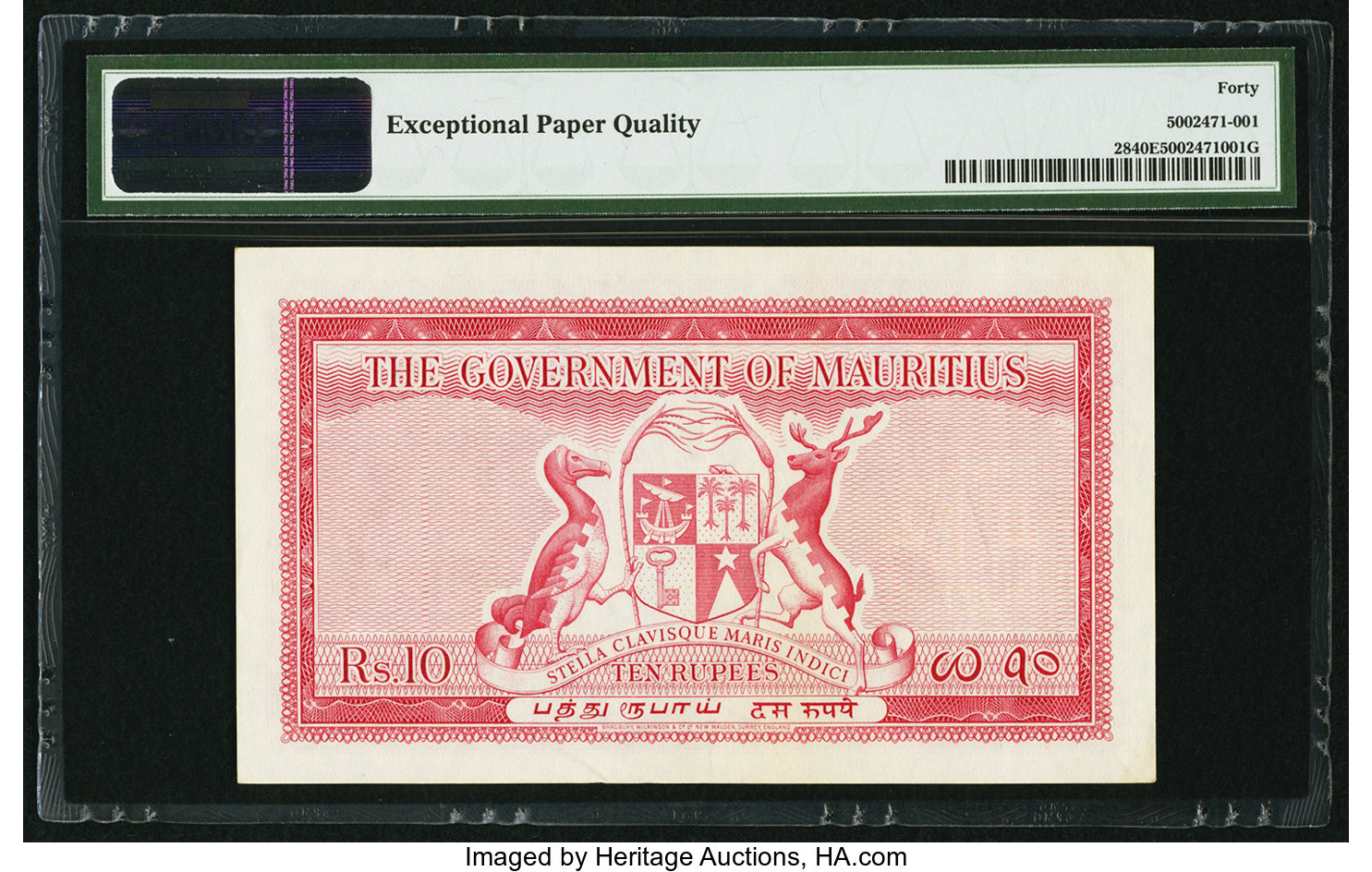 image for: Mauritius  10 rupees (B325s)