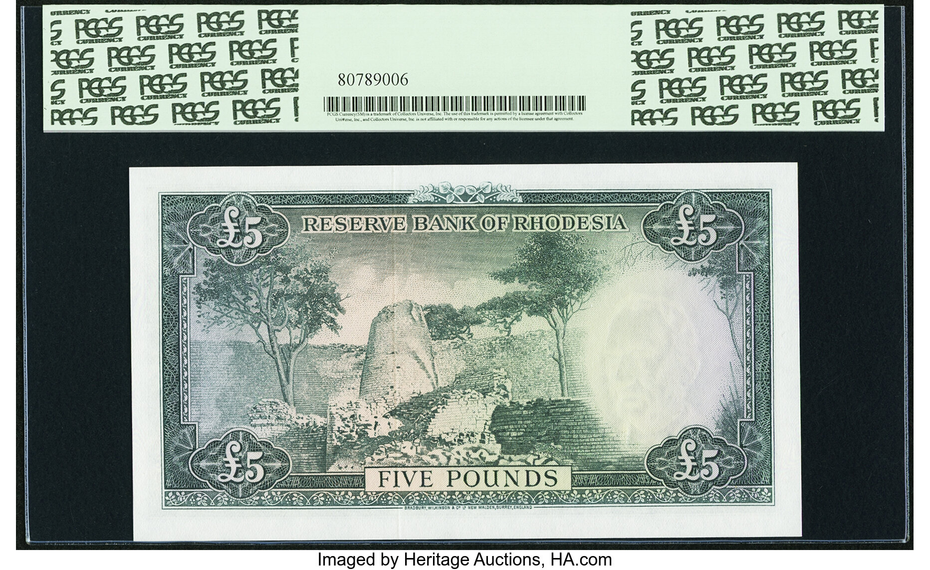 image for: Rhodesia  5 pounds(B103as)
