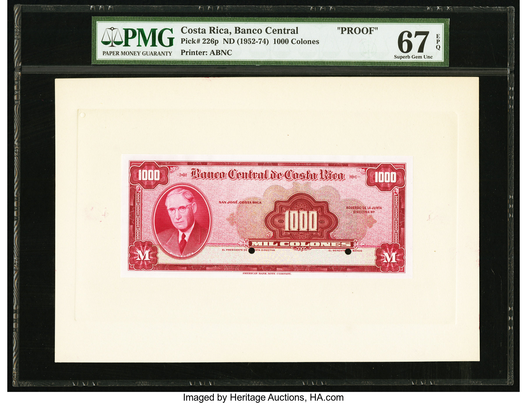 image for: Costa Rica  1,000 colones(B520m)