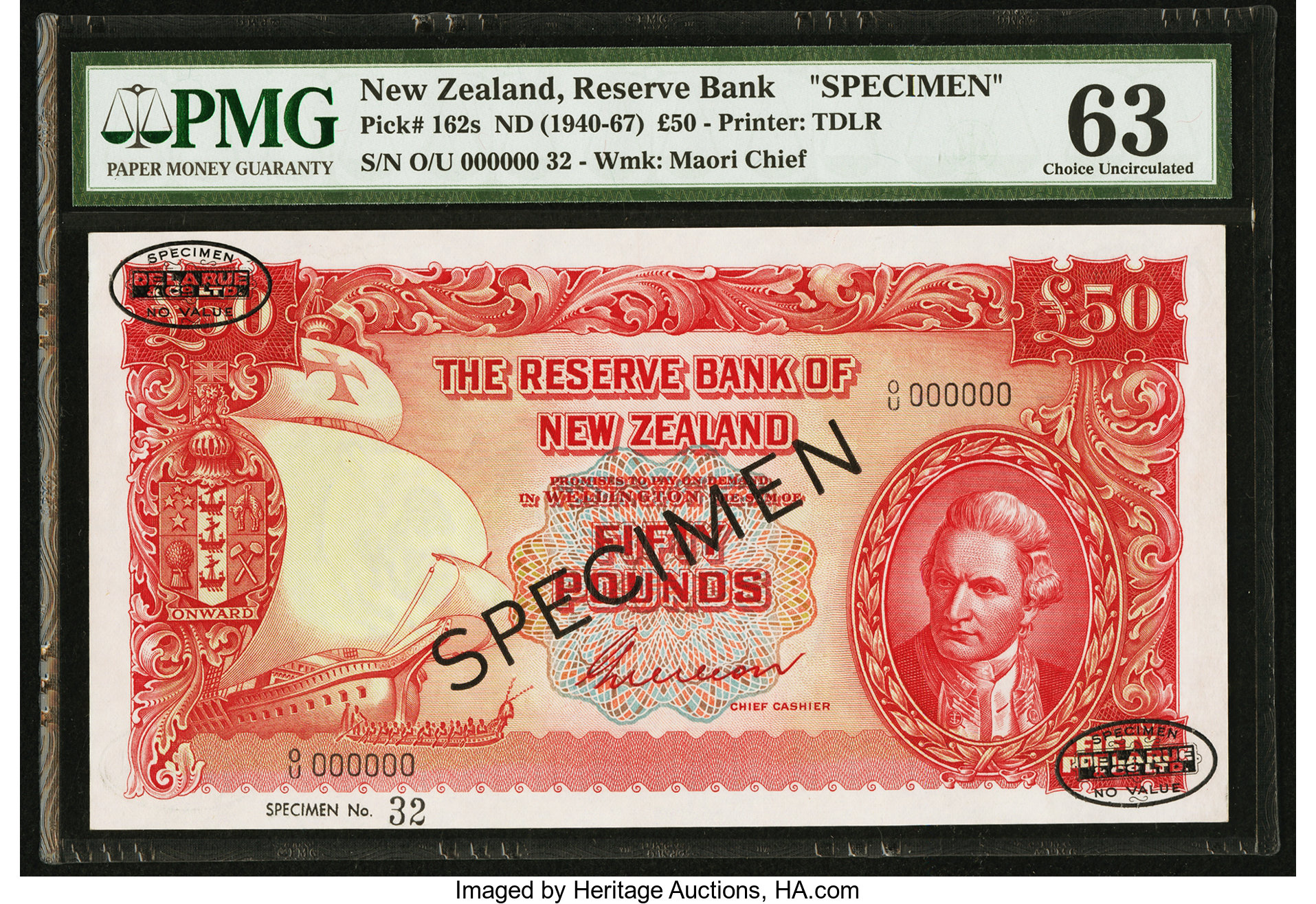 image for: New Zealand  50 pounds (B109cs)
