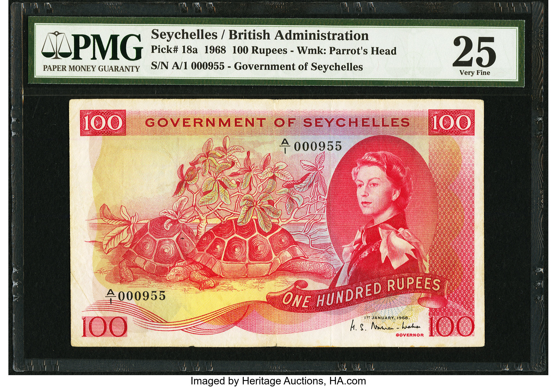 image for: Seychelles  100 rupees (B125as1)