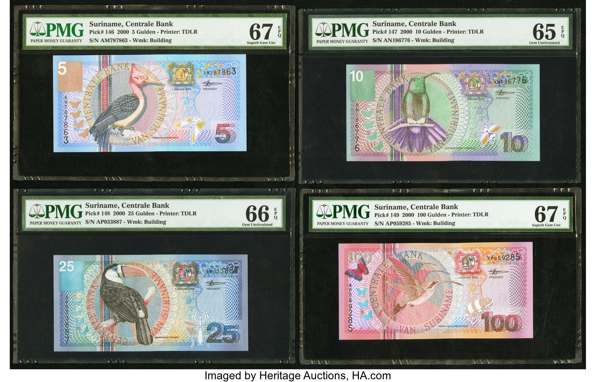 image for: Suriname  100 gulden (guilders)(B534az)