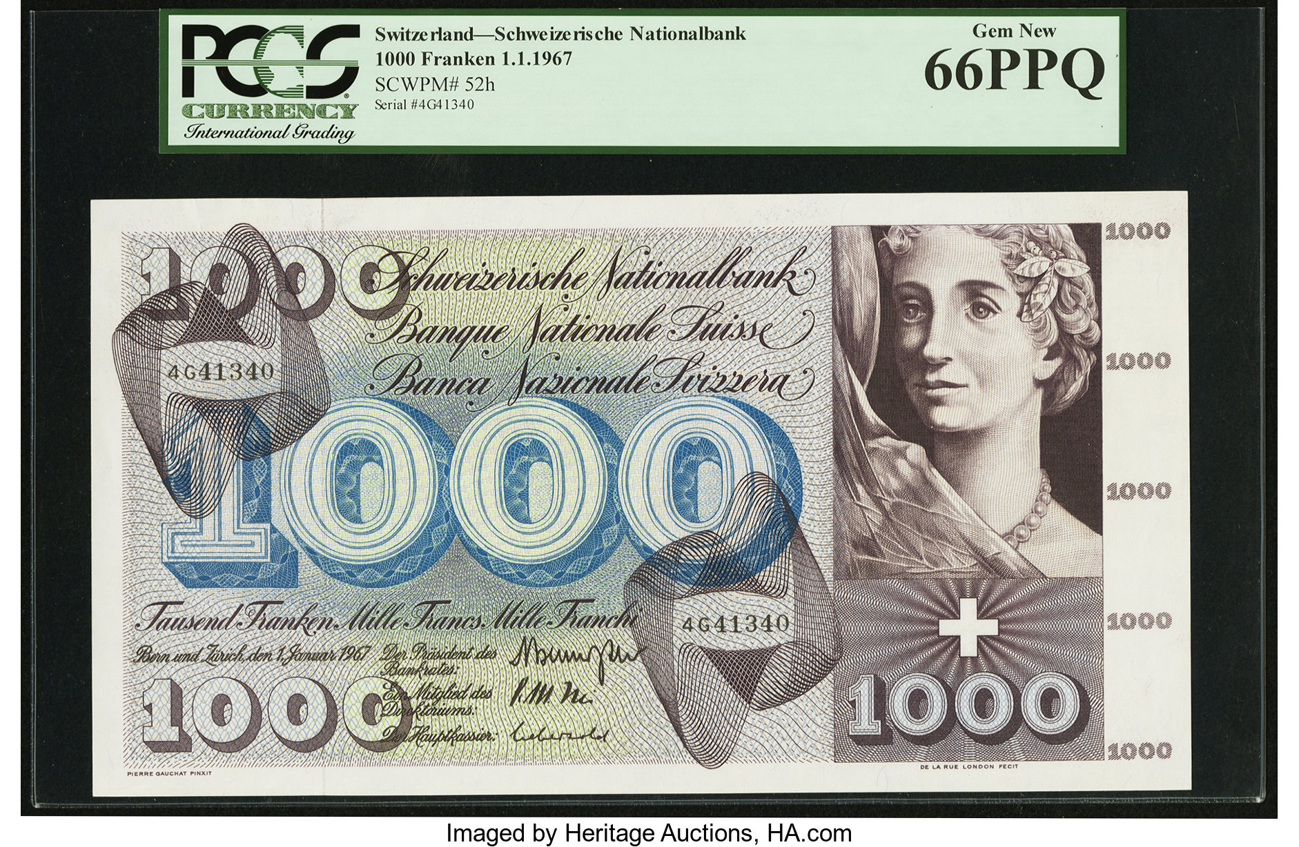 image for: Switzerland  1,000 francs (B336c)