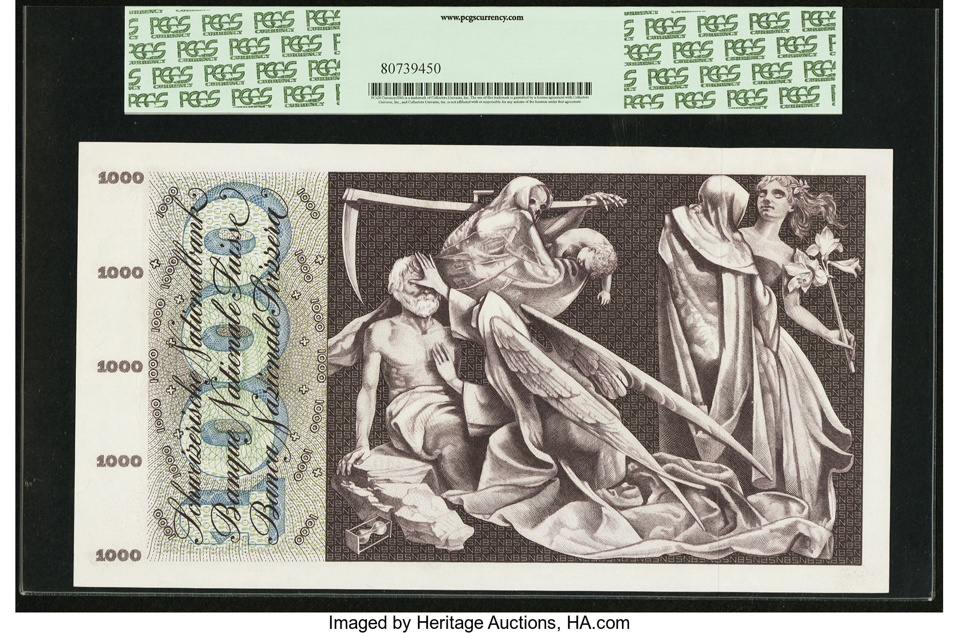 image for: Switzerland  1,000 francs (B336l)