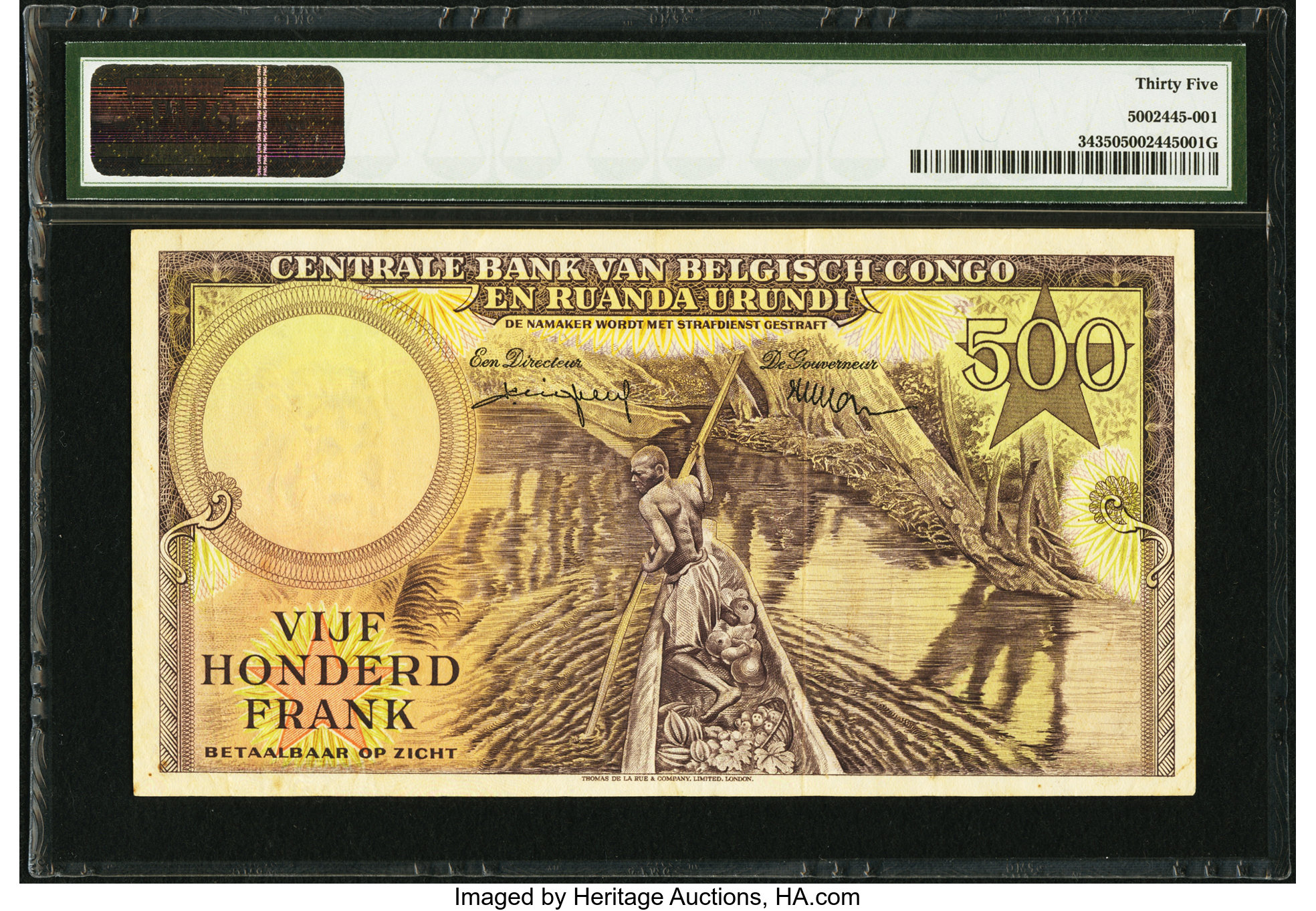 image for: Belgian Congo  500 francs(B314es)