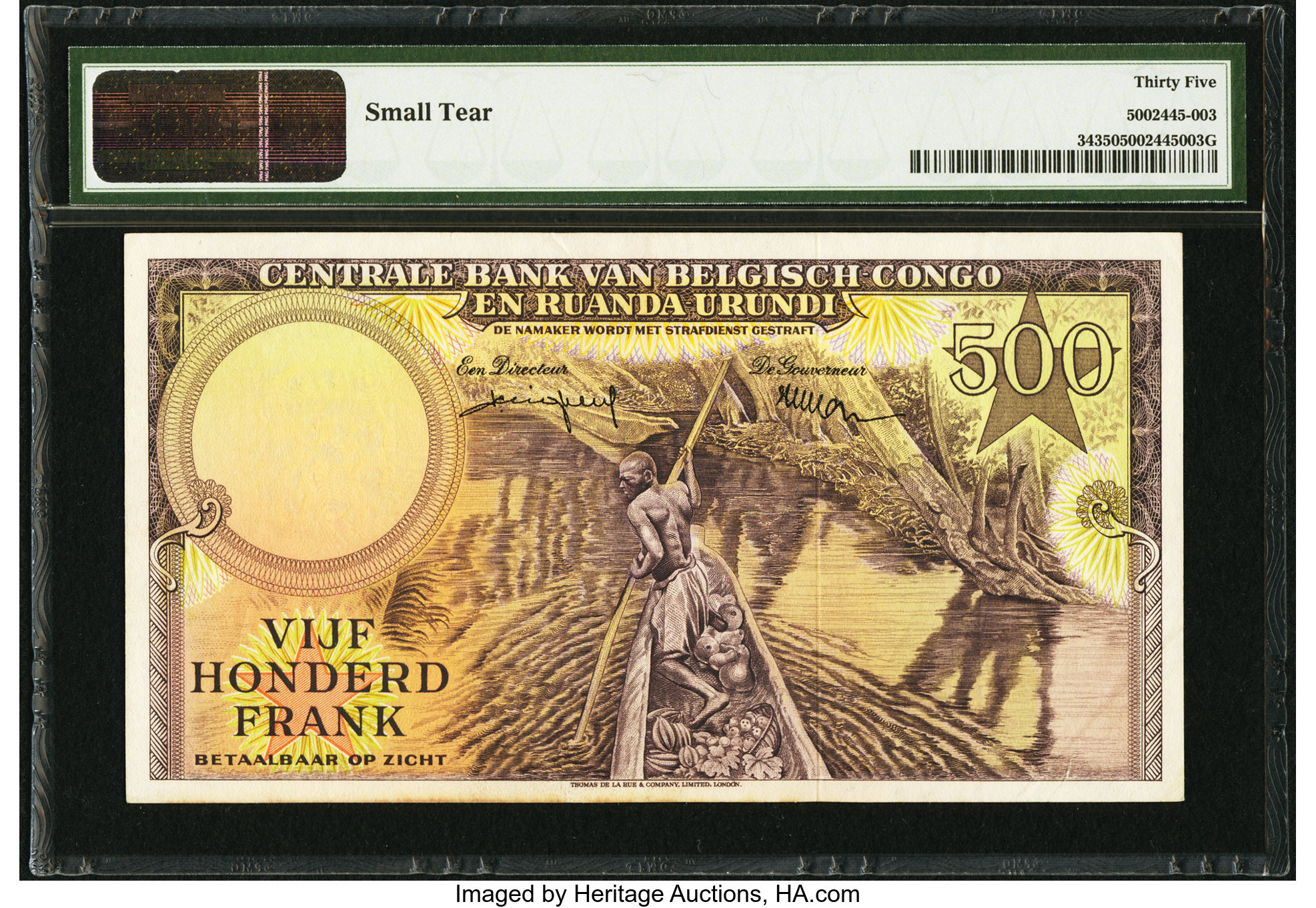 image for: Belgian Congo  500 francs(B314ds)