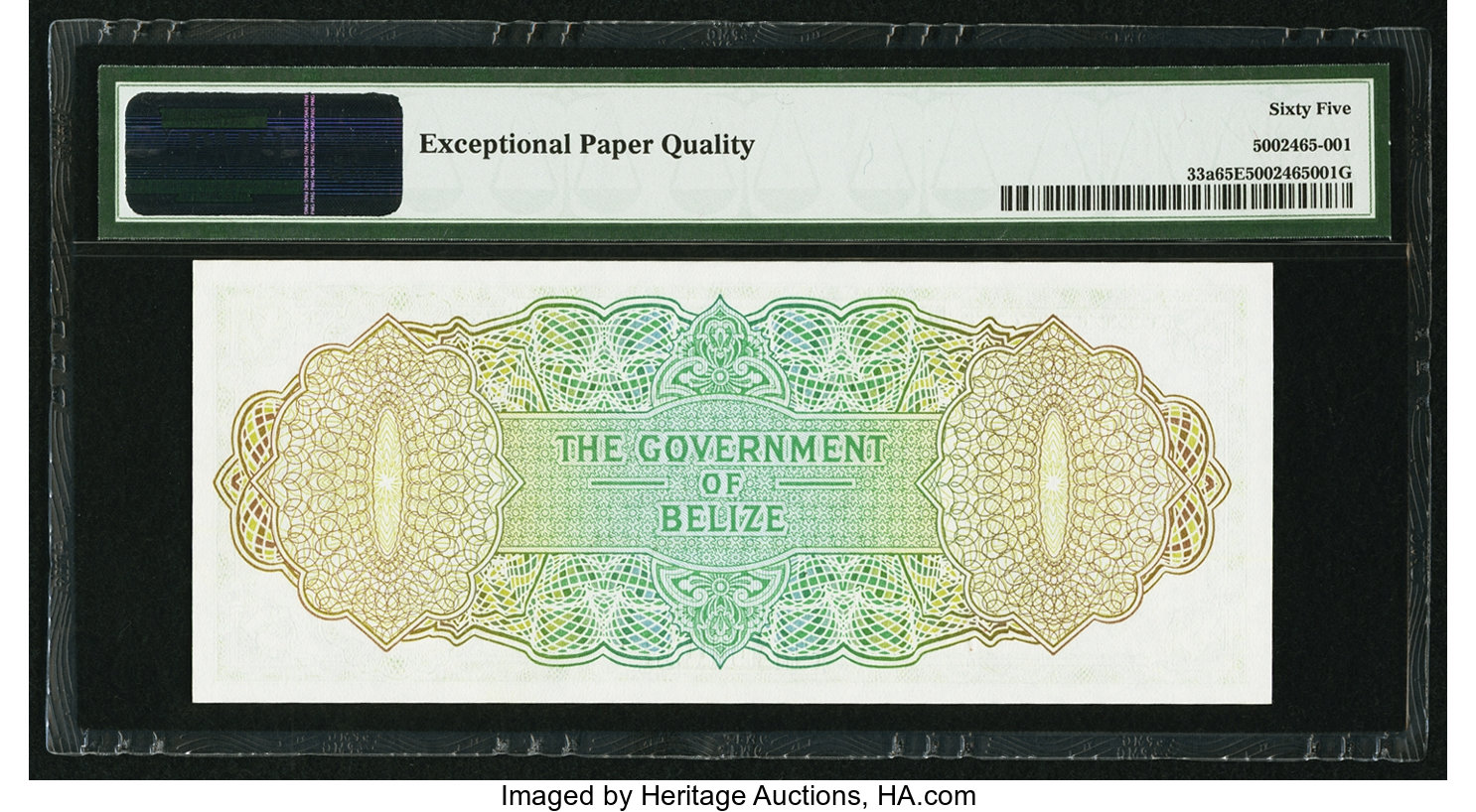 image for: Belize  1 dollar (B101a)