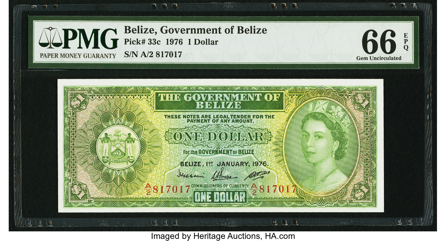 image for: Belize  1 dollar (B101bs)