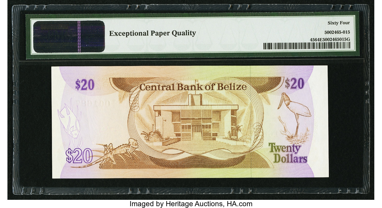 image for: Belize  20 dollars (B303a)