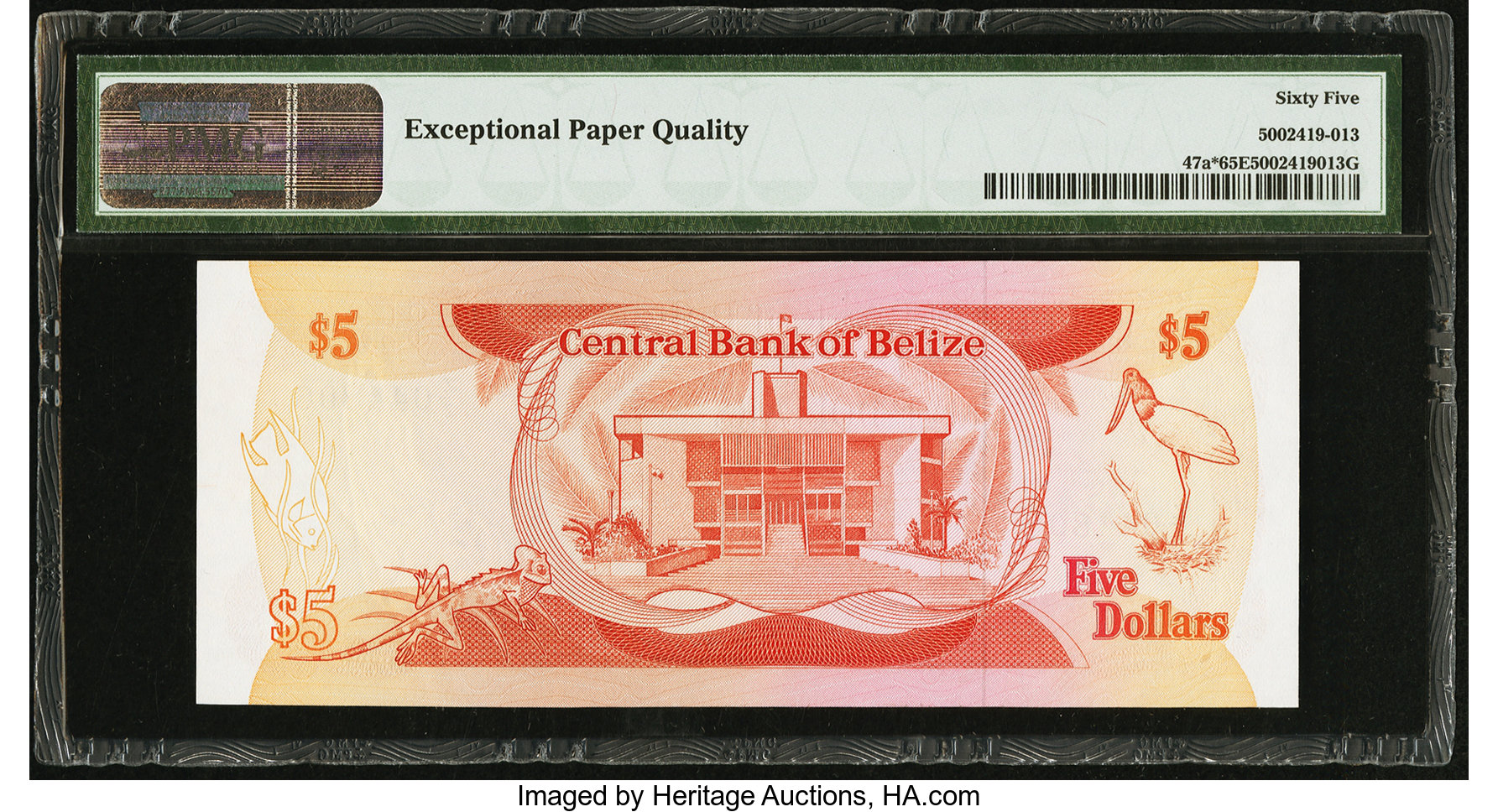 image for: Belize  5 dollars (B305as1)