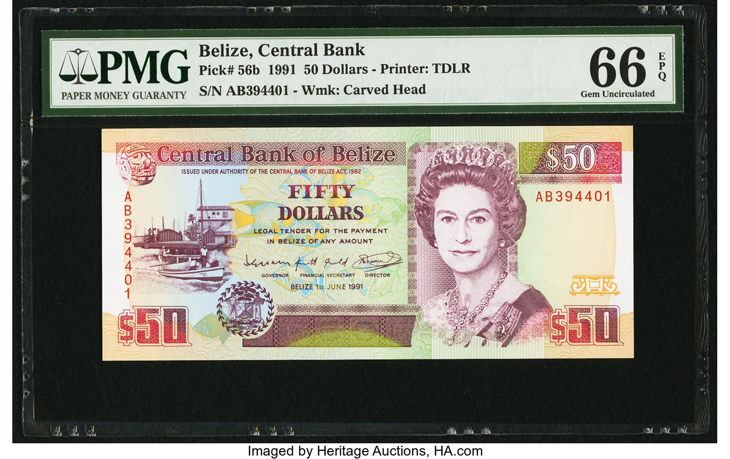image for: Belize  50 dollars (B314z)