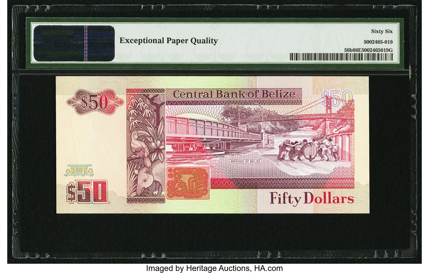 image for: Belize  50 dollars (B314z)