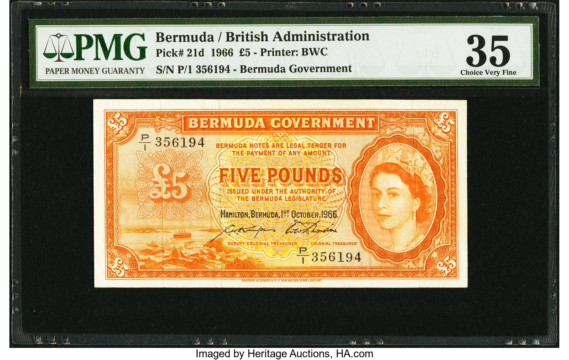 image for: Bermuda  5 pounds (B122b)