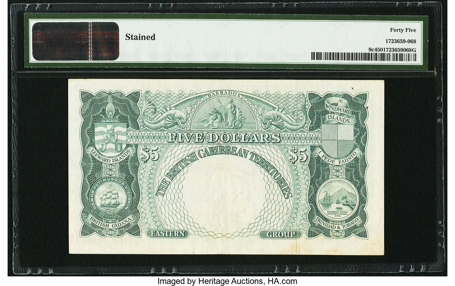 image for: British Caribbean Territories  5 dollars(B109ds)