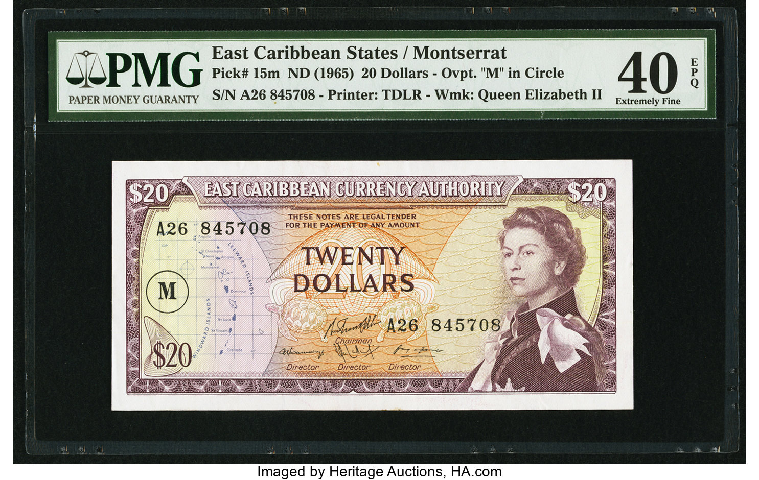 image for: East Caribbean States  20 dollars (B103a1s2)