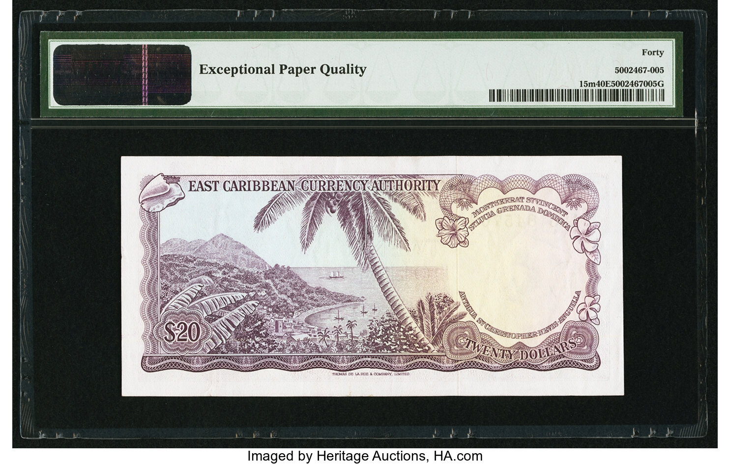 image for: East Caribbean States  20 dollars (B103b3s)