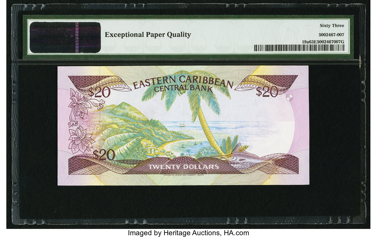 image for: East Caribbean States  20 dollars (B203m)