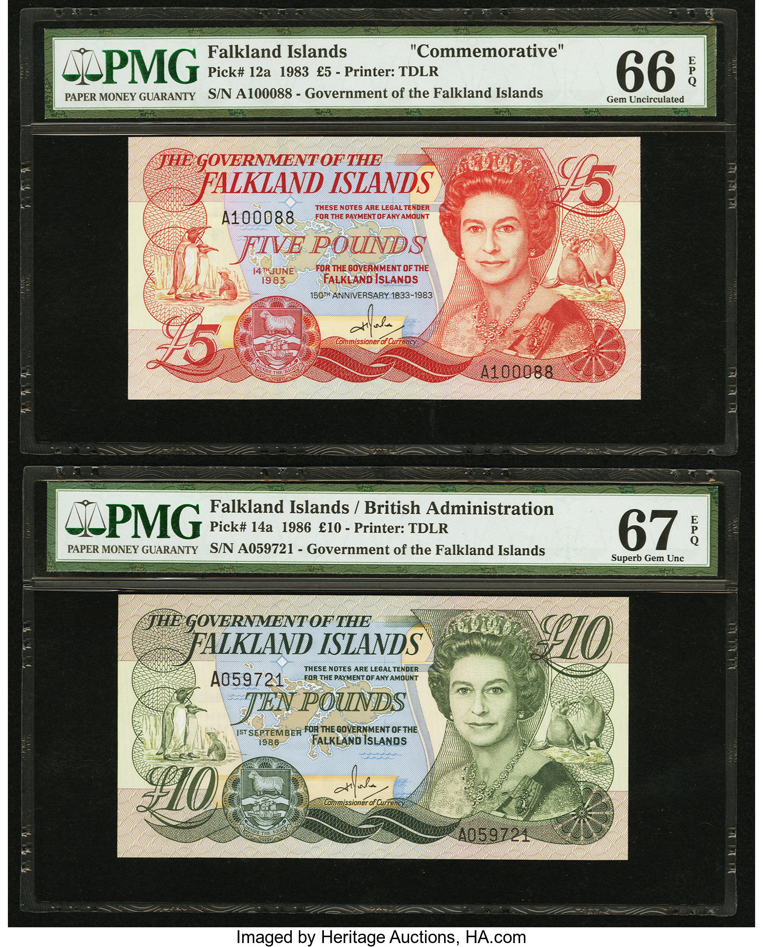 image for: Falkland Islands  5 pounds (B217as)