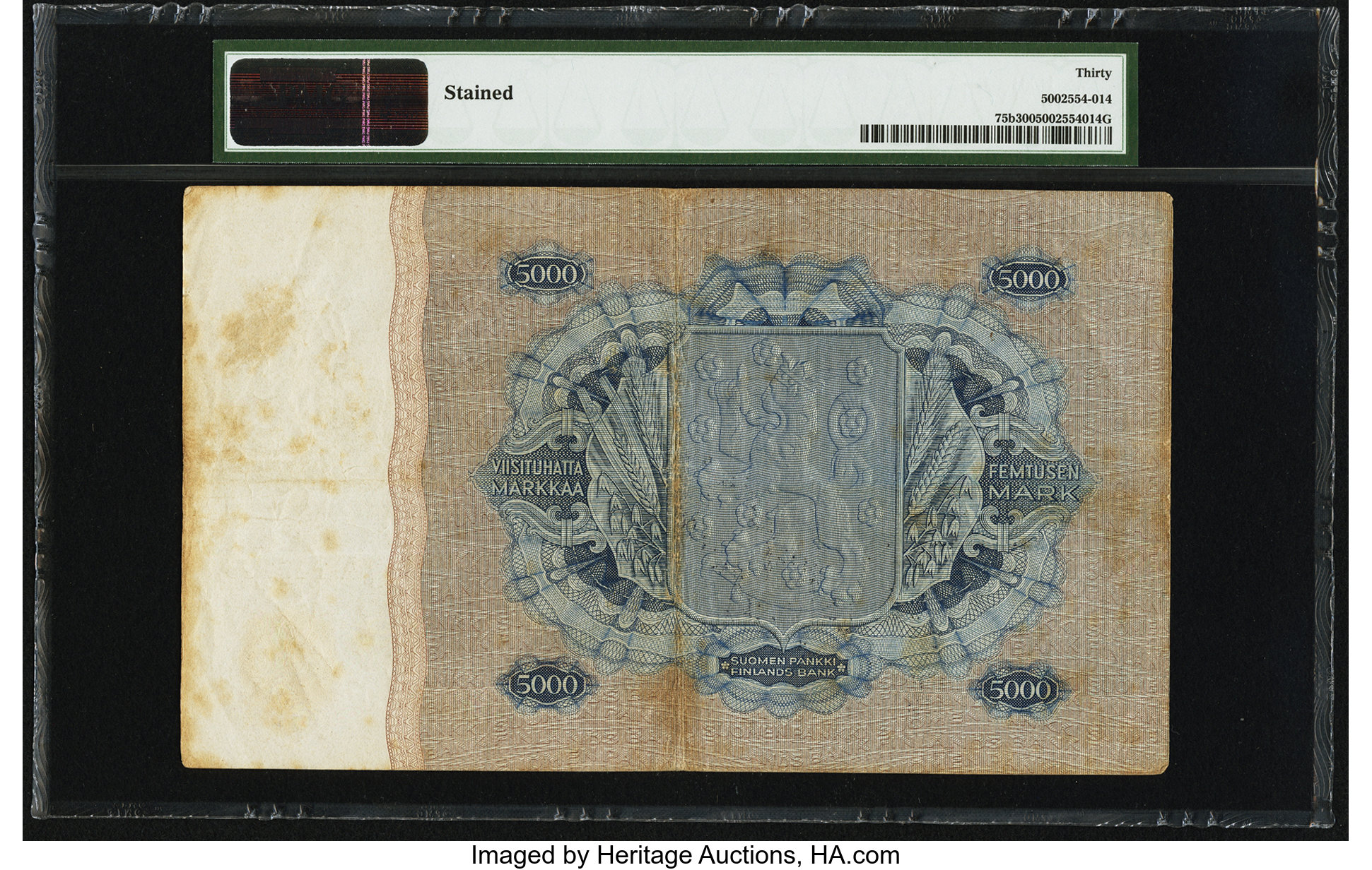 image for: Finland  5,000 markkaa / mark (B370a)