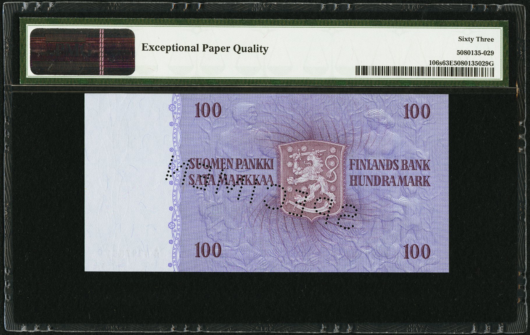 image for: Finland  100 markkaa / mark (B390b)