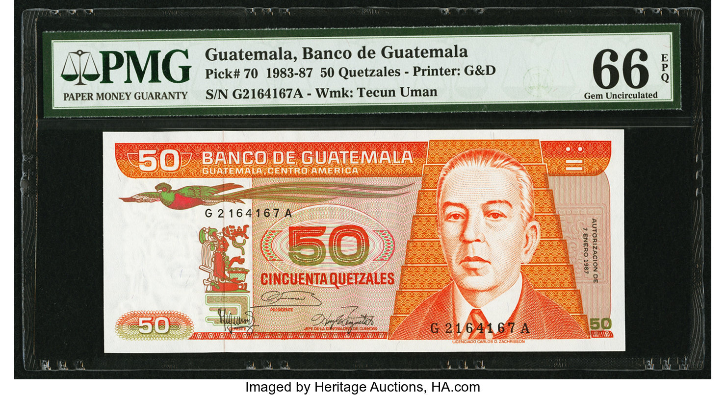image for: Guatemala  50 quetzales (B554e)
