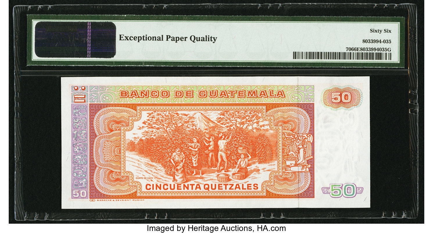 image for: Guatemala  50 quetzales (B554f)